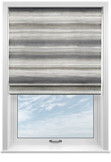 Ombre Velvet, Overcast - Twist&Fit Roman Blind